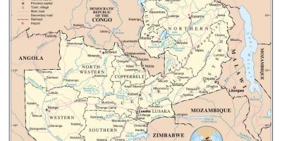Harta e rrugës zambi