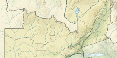 Harta e Zambia lumit 